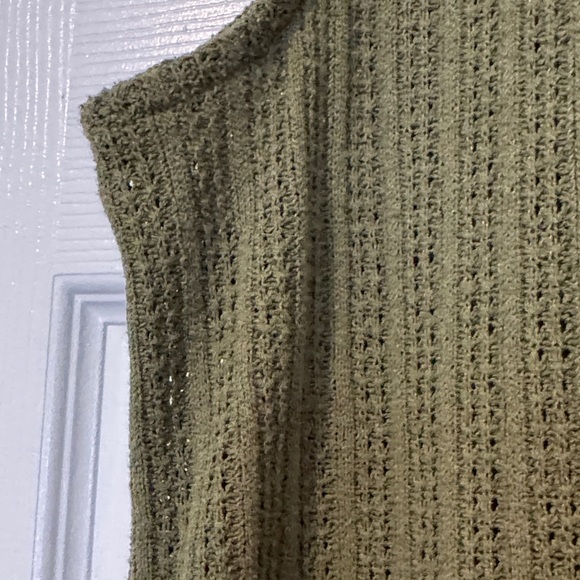 Madewell Olive Green Sleeveless Knit Top Women Size XL - Picture 5 of 9
